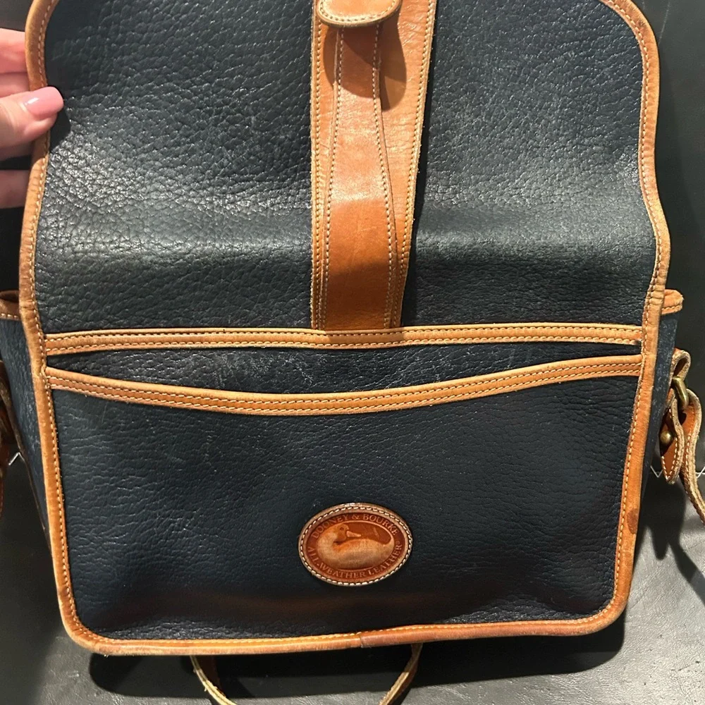 Dooney & Bourke Black and Tan Crossbody Bag - Picture 3 of 7